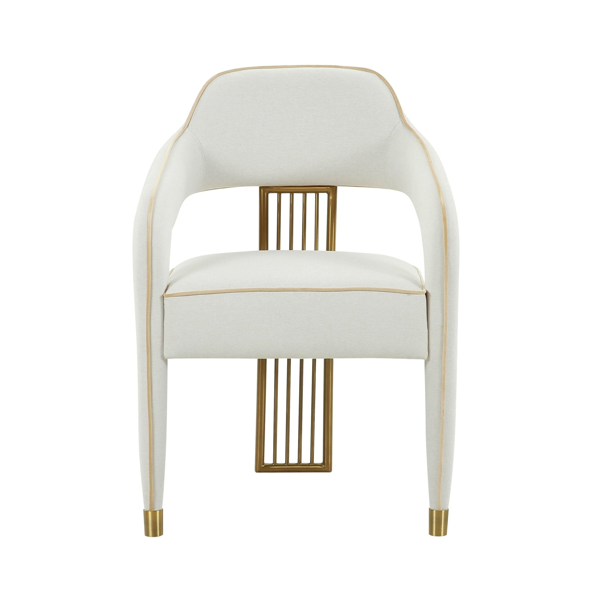 Corralis Cream Performance Linen Dining Chair - Skandi London