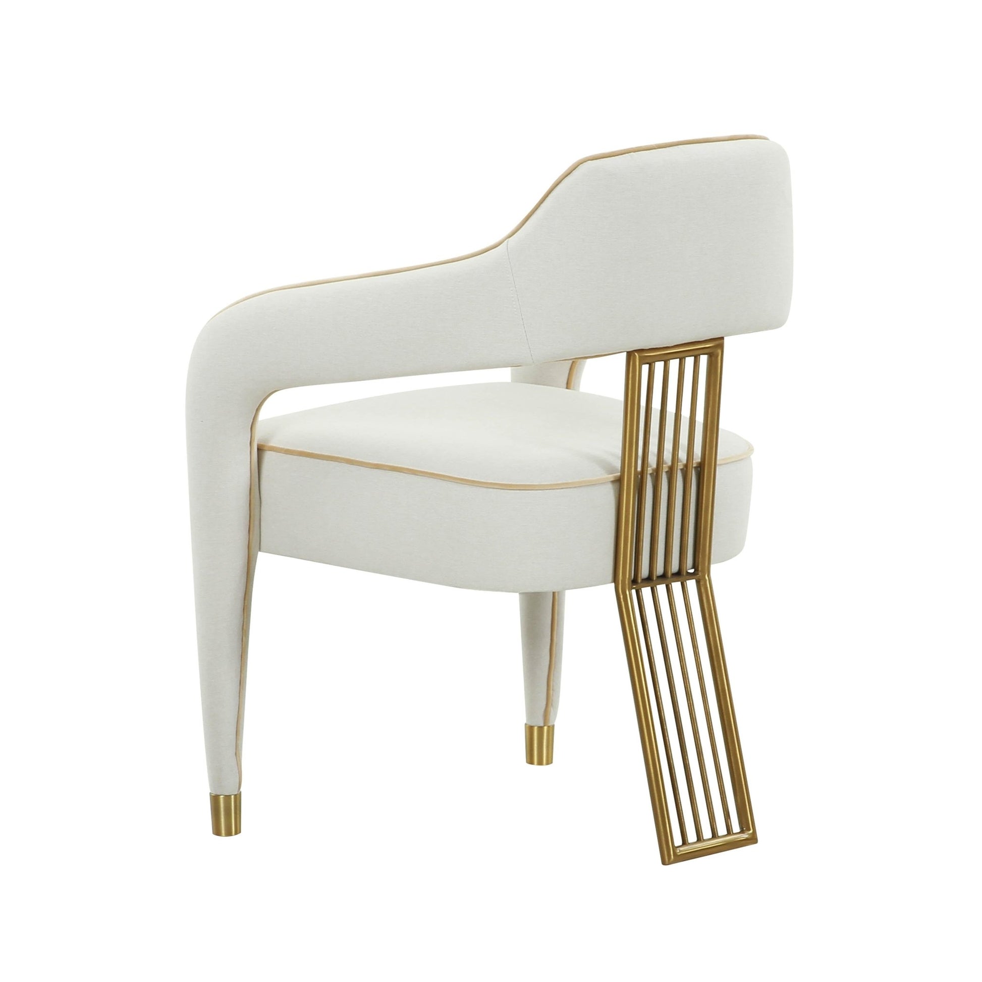 Corralis Cream Performance Linen Dining Chair - Skandi London