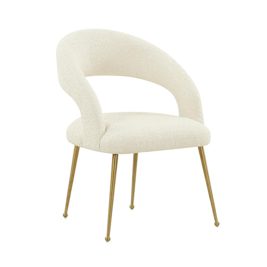 Rocco Cream Boucle Dining Chair - Skandi London