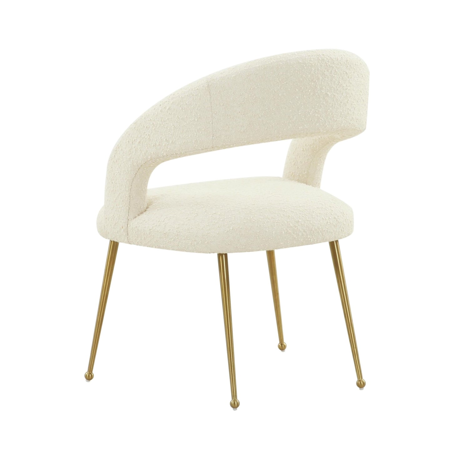 Rocco Cream Boucle Dining Chair - Skandi London