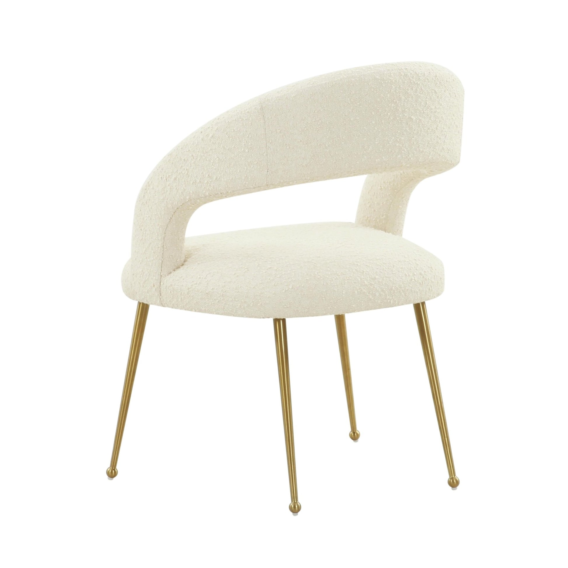 Rocco Cream Boucle Dining Chair - Skandi London