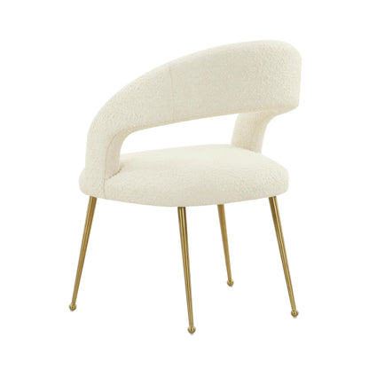 Rocco Cream Boucle Dining Chair - Skandi London