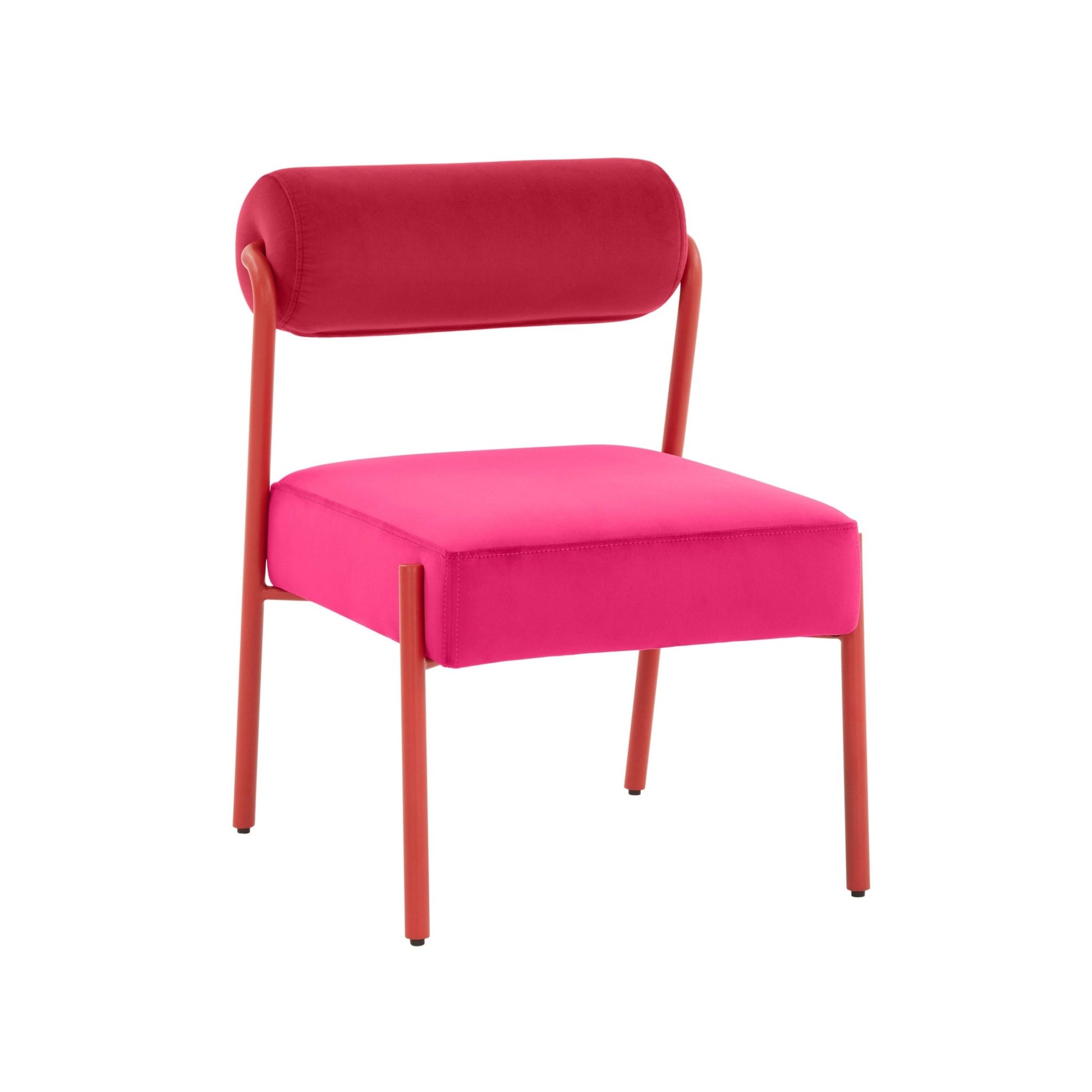 Jolene Hot Pink Velvet Dining Chair Set of 2 - Skandi London