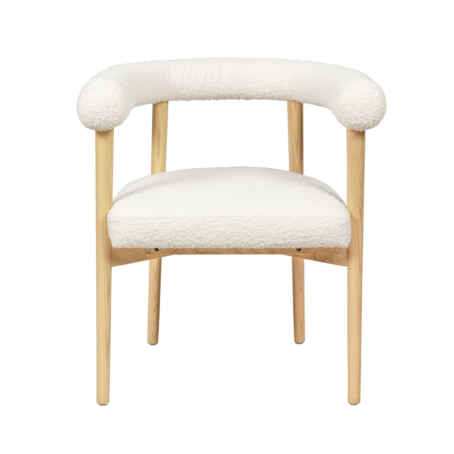 Spara Cream Boucle Dining Chair - Skandi London