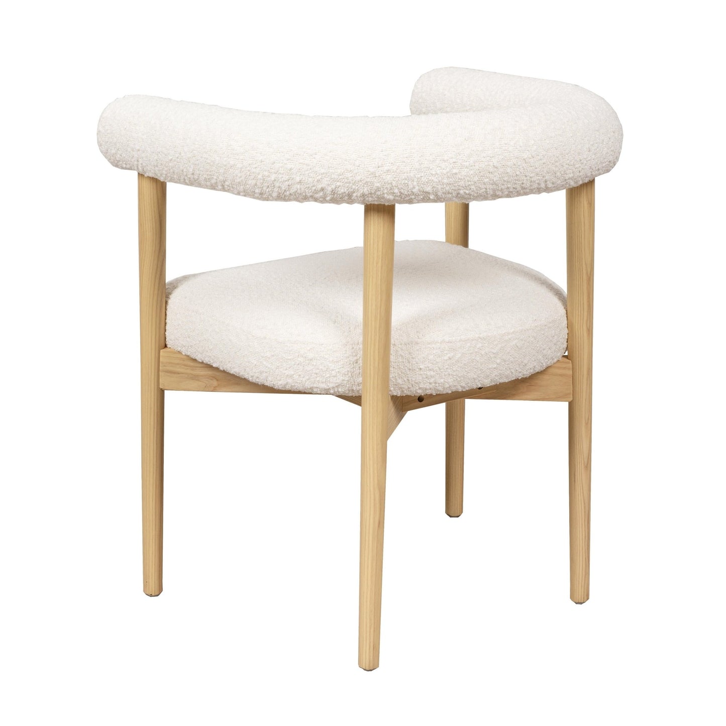 Spara Cream Boucle Dining Chair - Skandi London