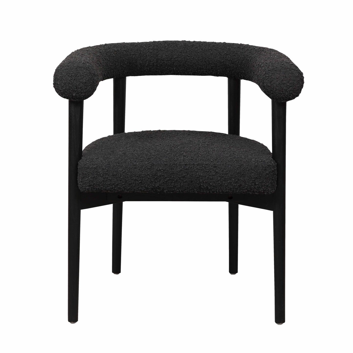 Spara Black Boucle Dining Chair - Skandi London