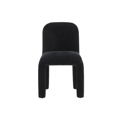 Georgia Midnight Black Chenille Dining Chair - Skandi London