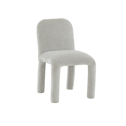 Georgia Light Grey Chenille Dining Chair - Skandi London