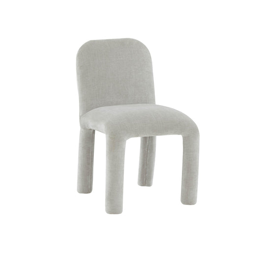 Georgia Light Grey Chenille Dining Chair - Skandi London