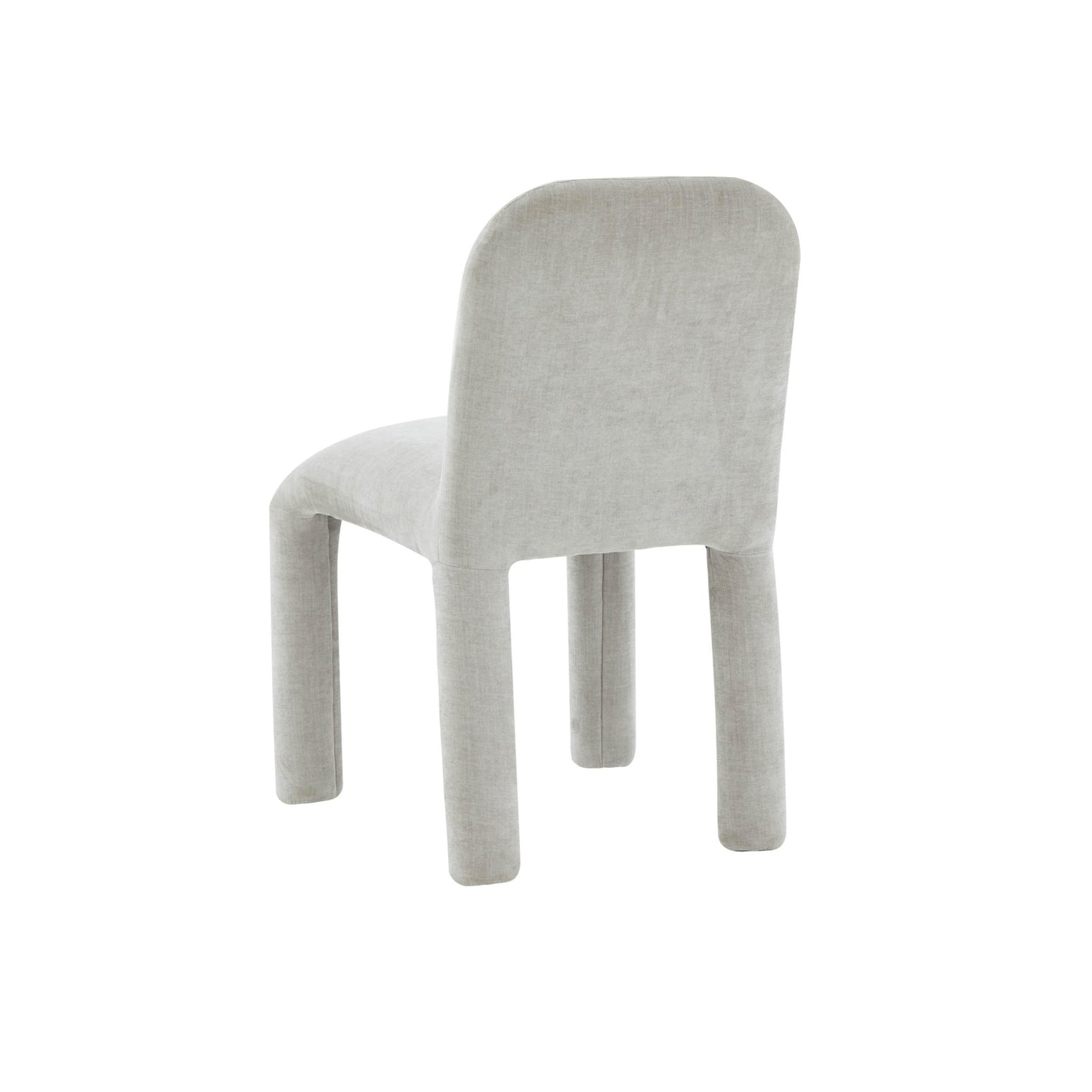Georgia Light Grey Chenille Dining Chair - Skandi London