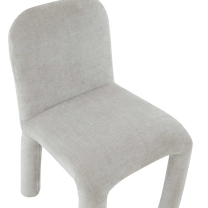 Georgia Light Grey Chenille Dining Chair - Skandi London