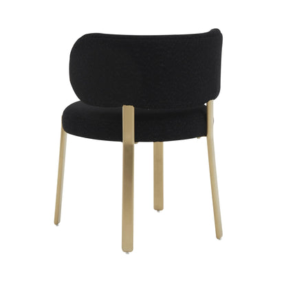 Margaret Black Boucle Dining Chair - Skandi London