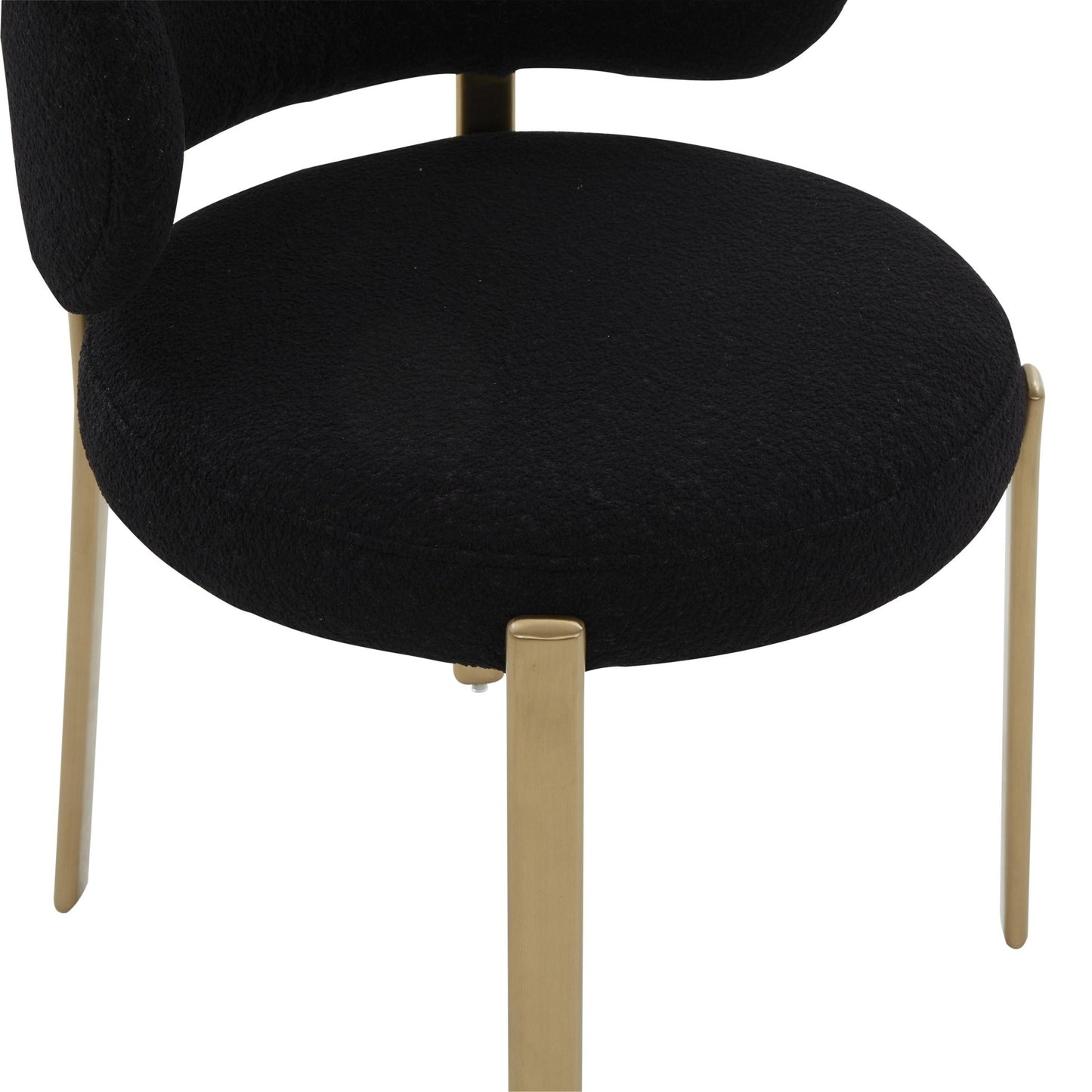 Margaret Black Boucle Dining Chair - Skandi London