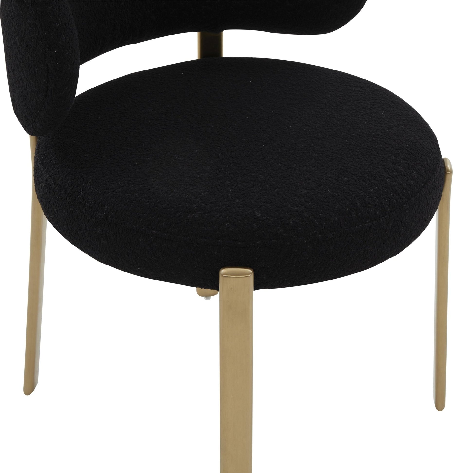 Margaret Black Boucle Dining Chair - Skandi London