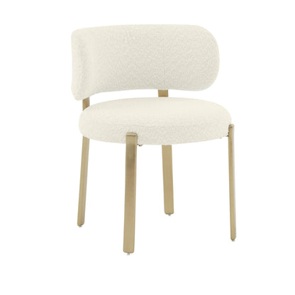 Margaret Cream Boucle Dining Chair - Skandi London