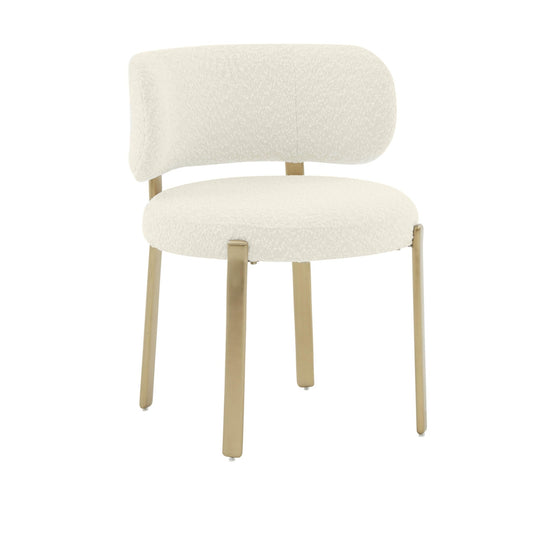 Margaret Cream Boucle Dining Chair - Skandi London