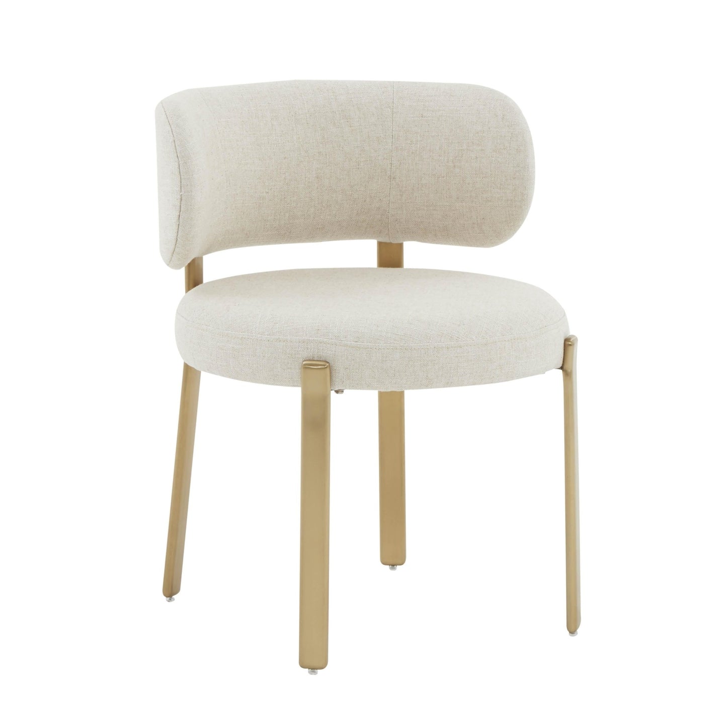 Margaret Cream Performance Linen Dining Chair - Skandi London