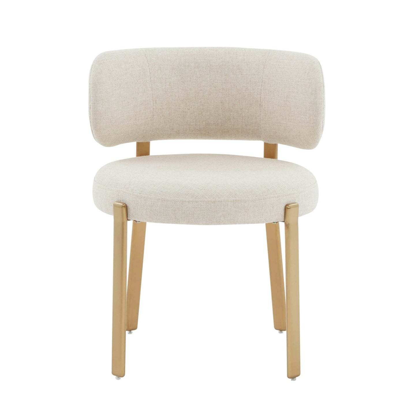 Margaret Cream Performance Linen Dining Chair - Skandi London