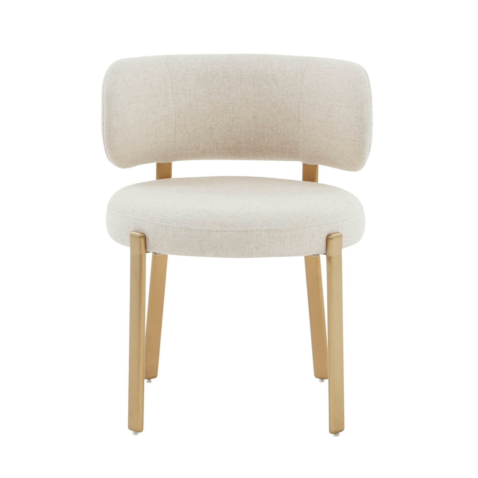 Margaret Cream Performance Linen Dining Chair - Skandi London