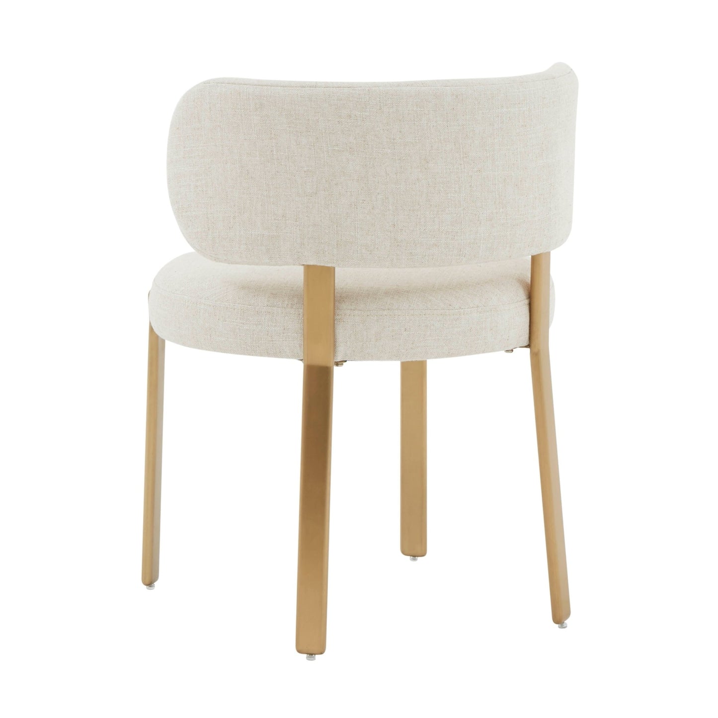 Margaret Cream Performance Linen Dining Chair - Skandi London