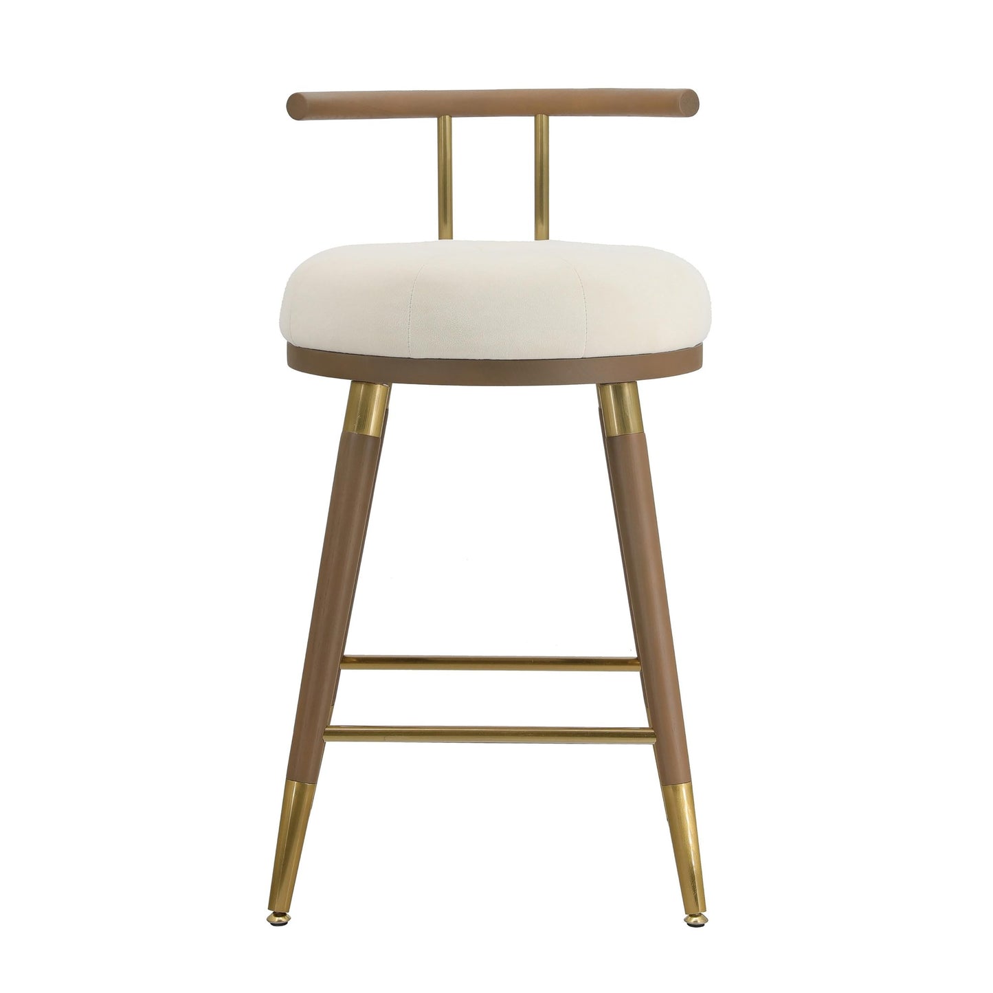 Juniper Cream Velvet Counter Stool - Skandi London