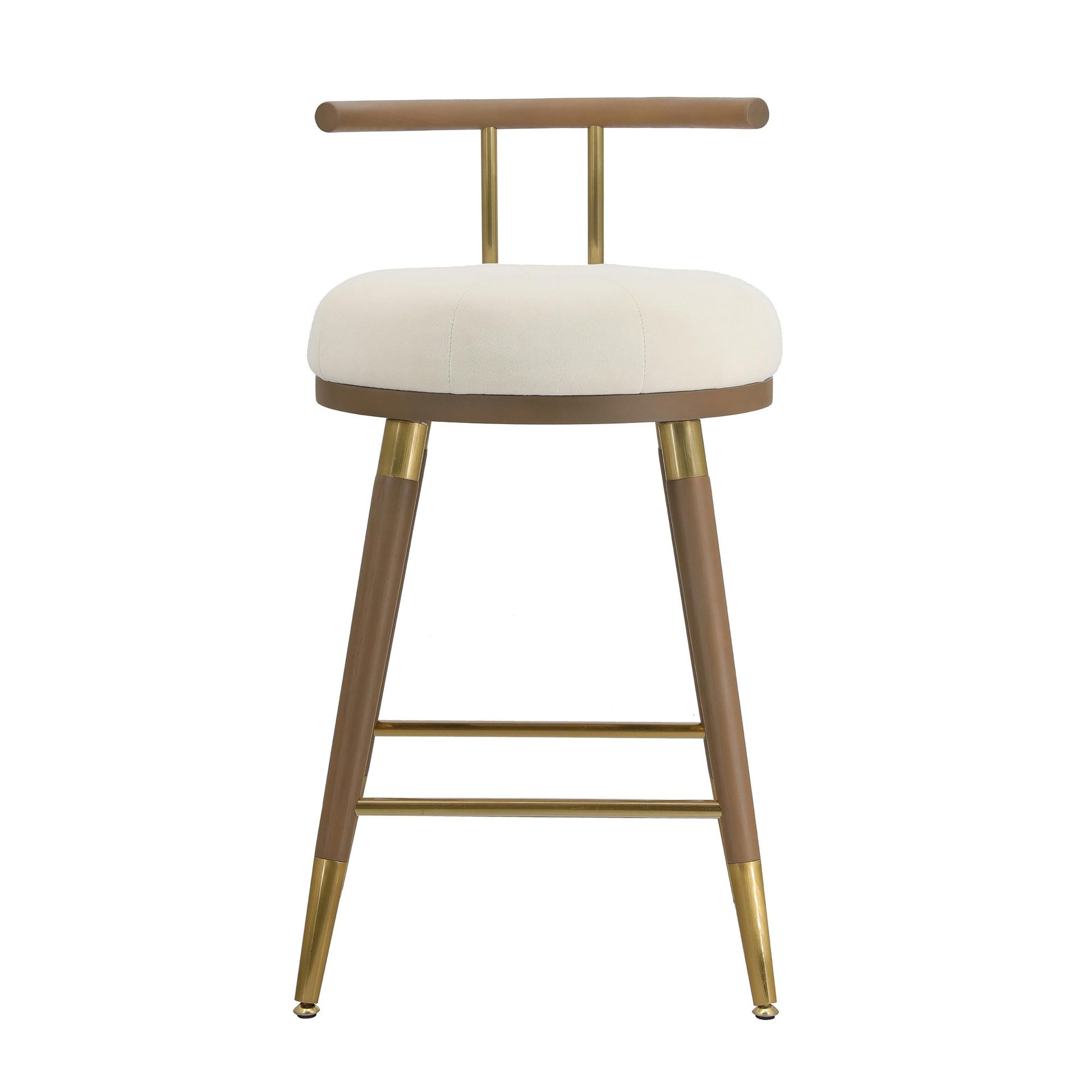 Juniper Cream Velvet Counter Stool - Skandi London