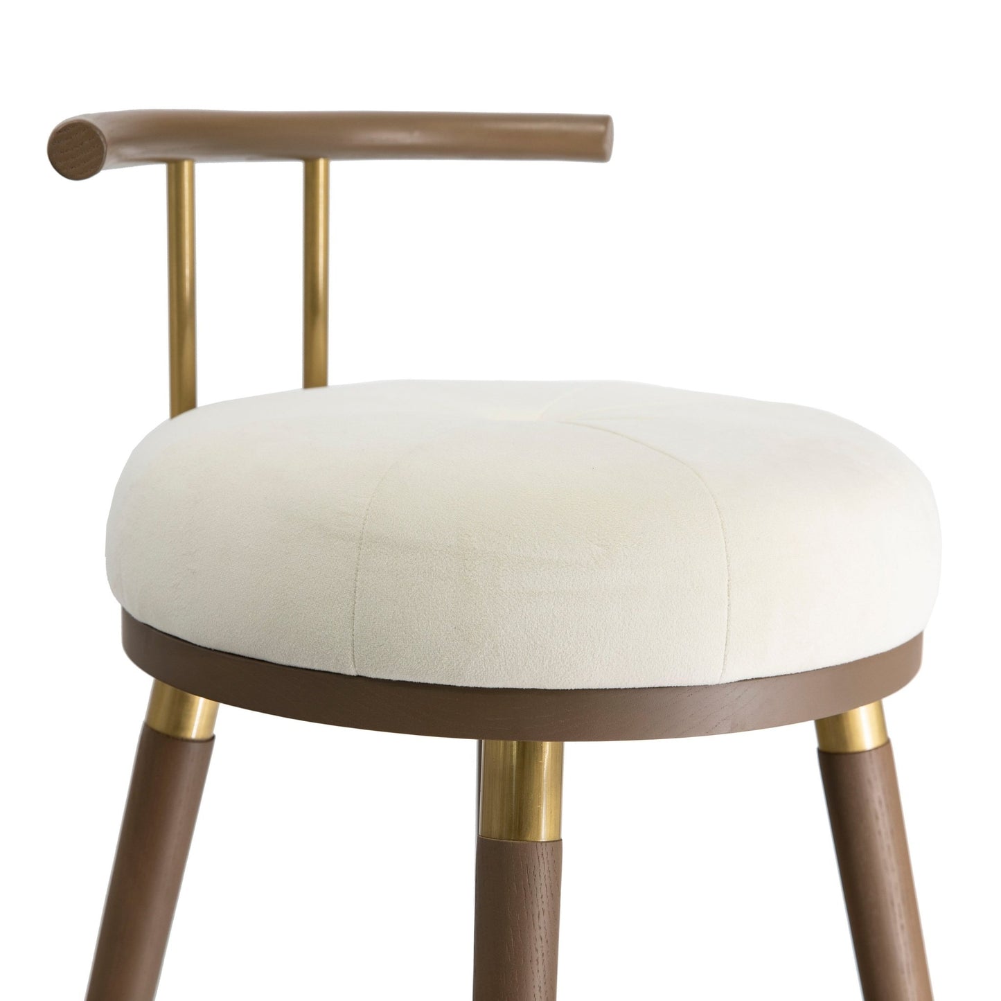 Juniper Cream Velvet Counter Stool - Skandi London
