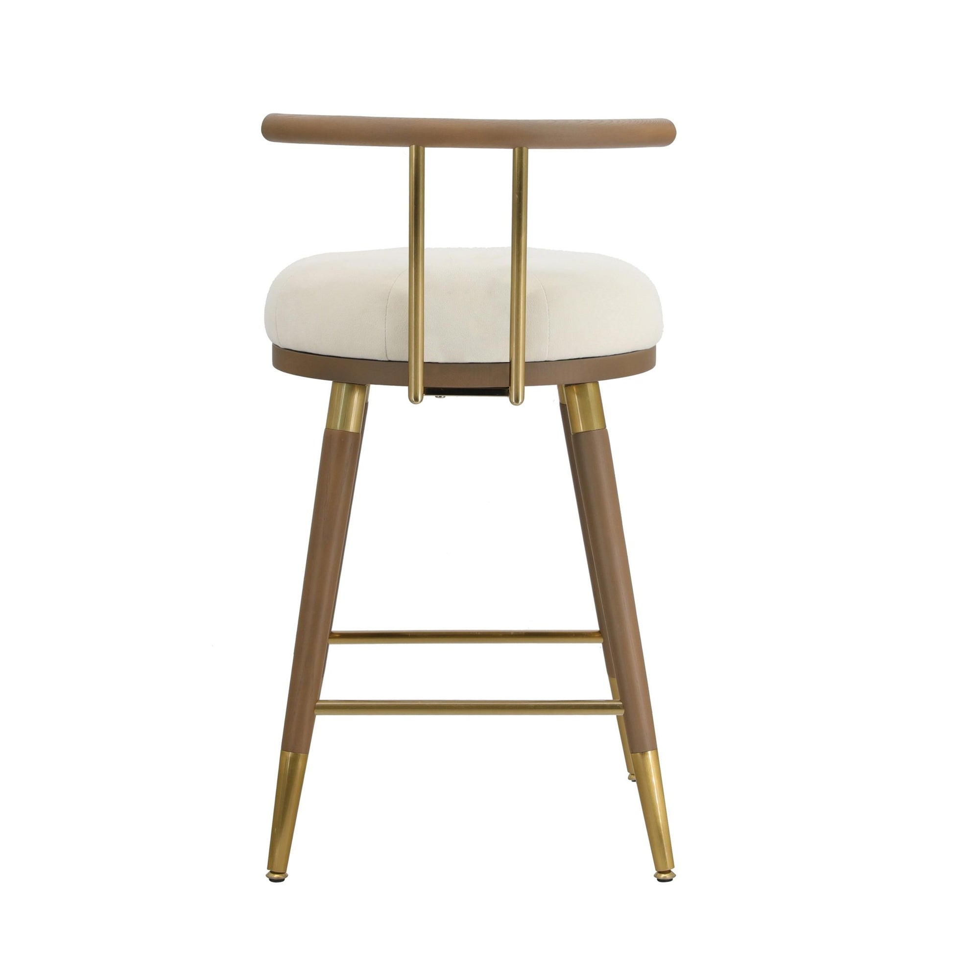 Juniper Cream Velvet Counter Stool - Skandi London
