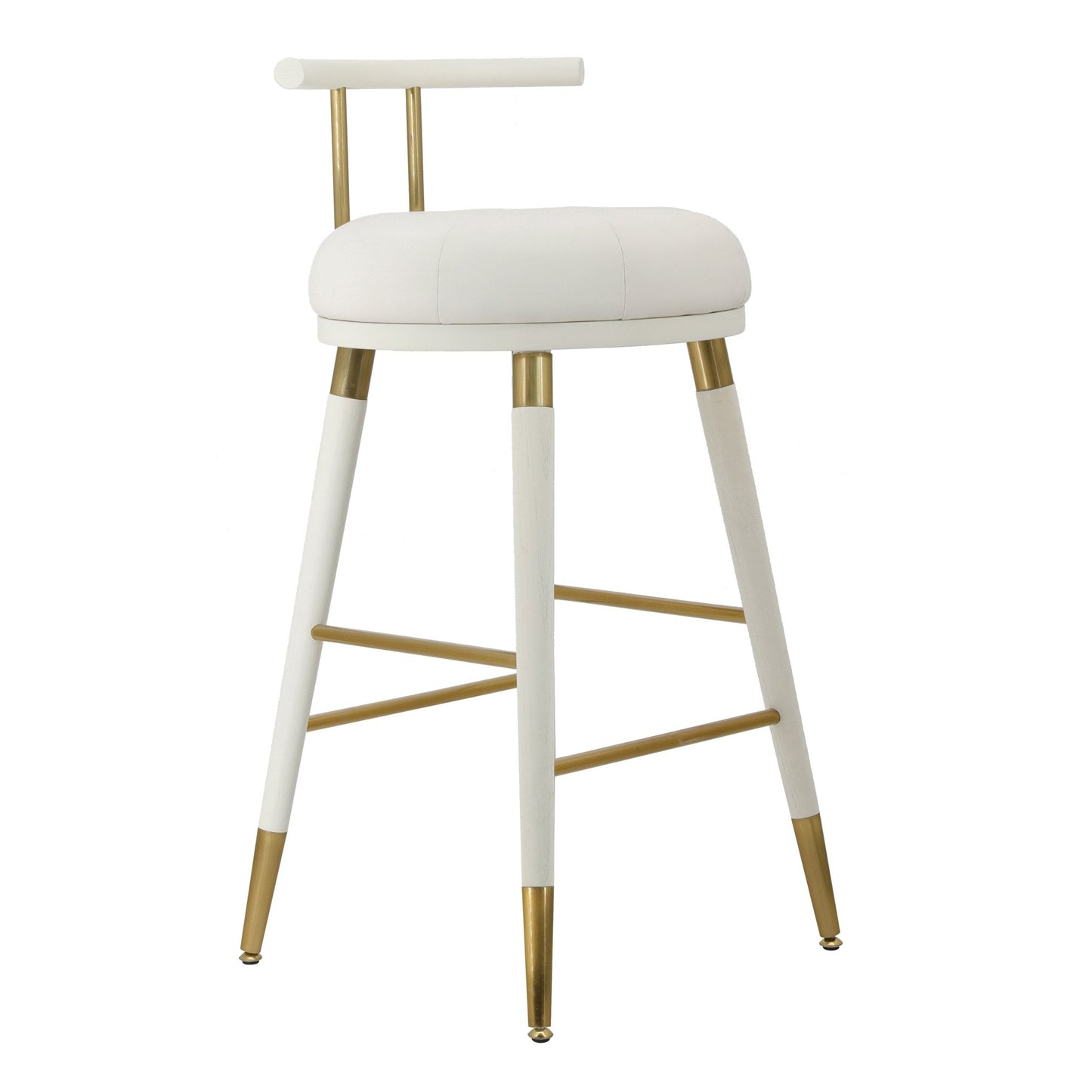 Juniper White Vegan Leather Counter Stool - Skandi London
