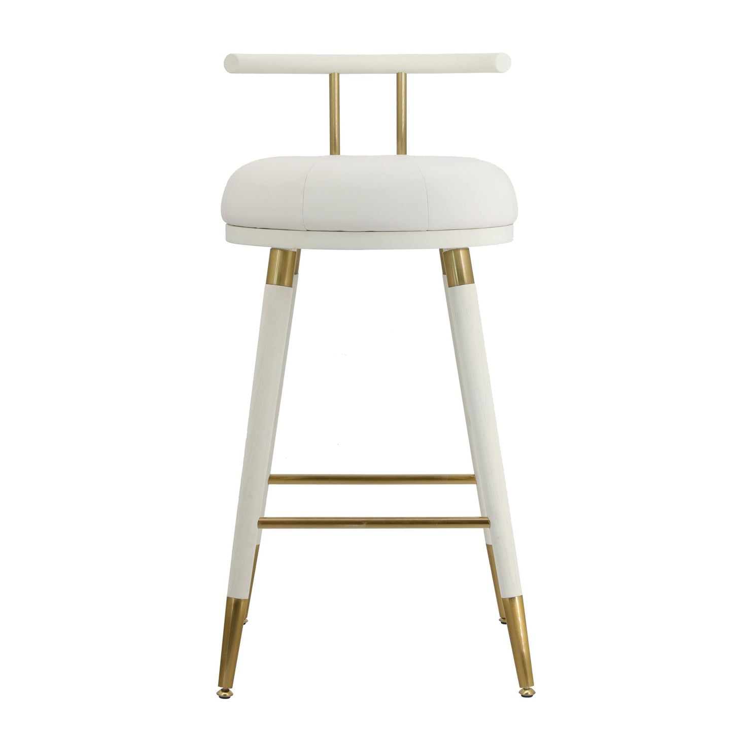 Juniper White Vegan Leather Counter Stool - Skandi London
