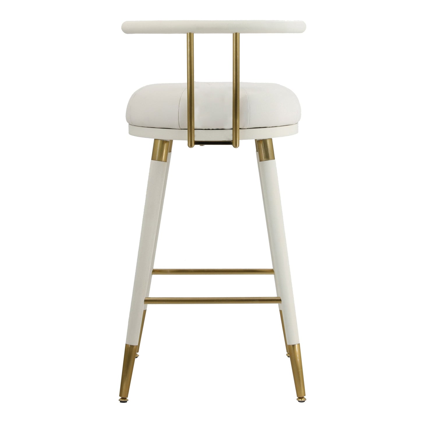 Juniper White Vegan Leather Counter Stool - Skandi London