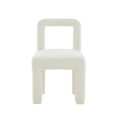 Hazel Cream Boucle Dining Chair - Skandi London