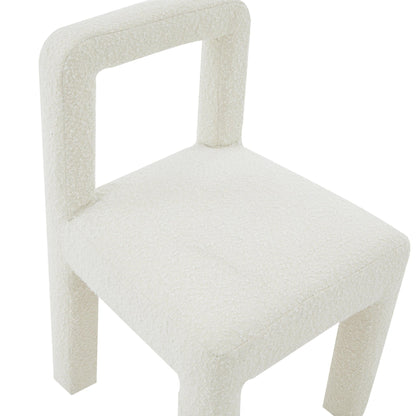 Hazel Cream Boucle Dining Chair - Skandi London