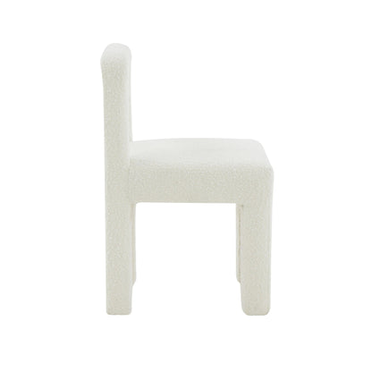 Hazel Cream Boucle Dining Chair - Skandi London