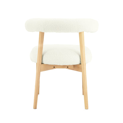 Spara Cream Boucle Side Chair - Skandi London