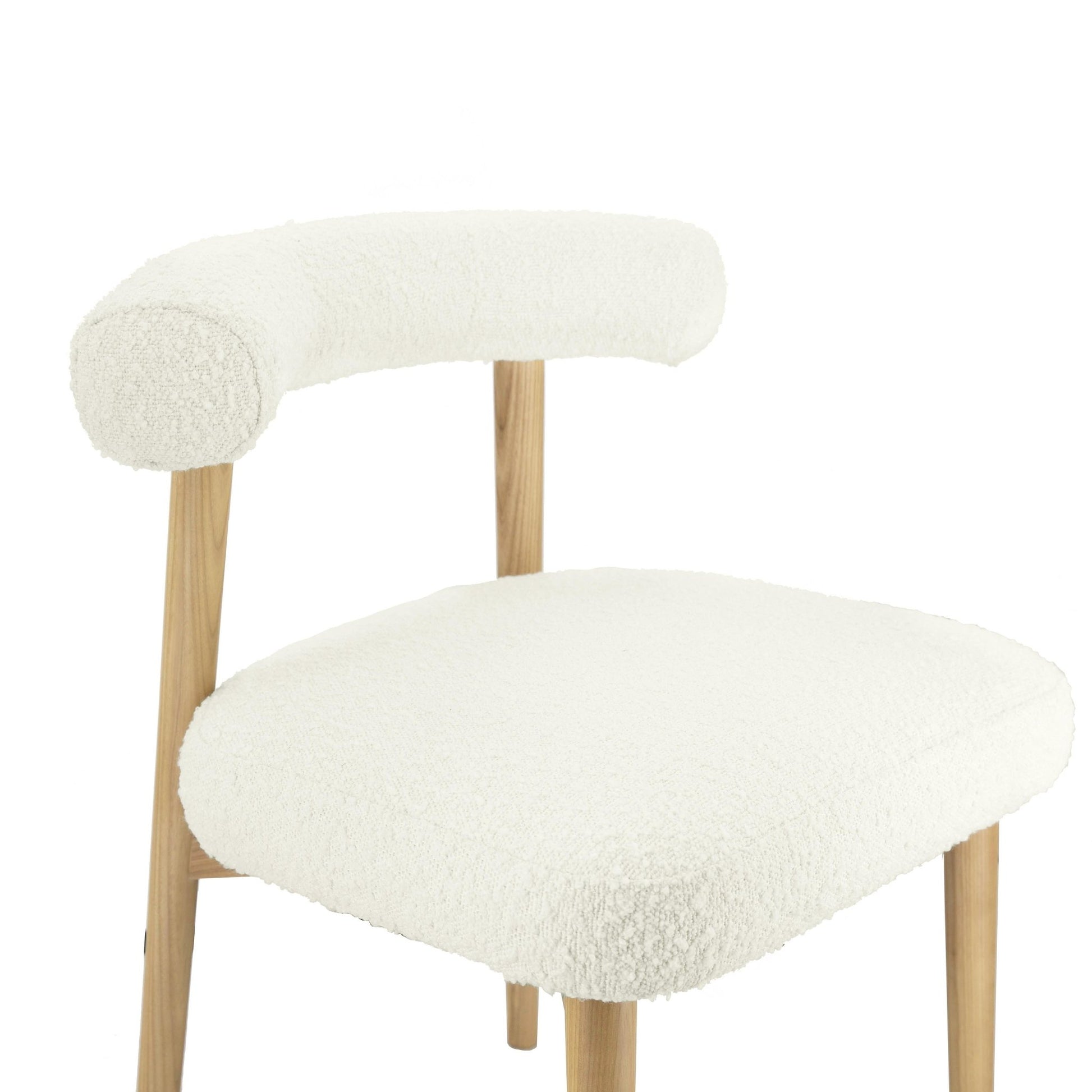 Spara Cream Boucle Side Chair - Skandi London