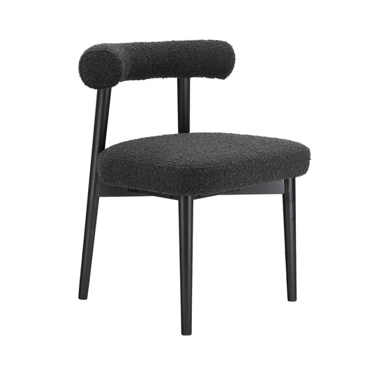 Spara Black Boucle Side Chair - Skandi London