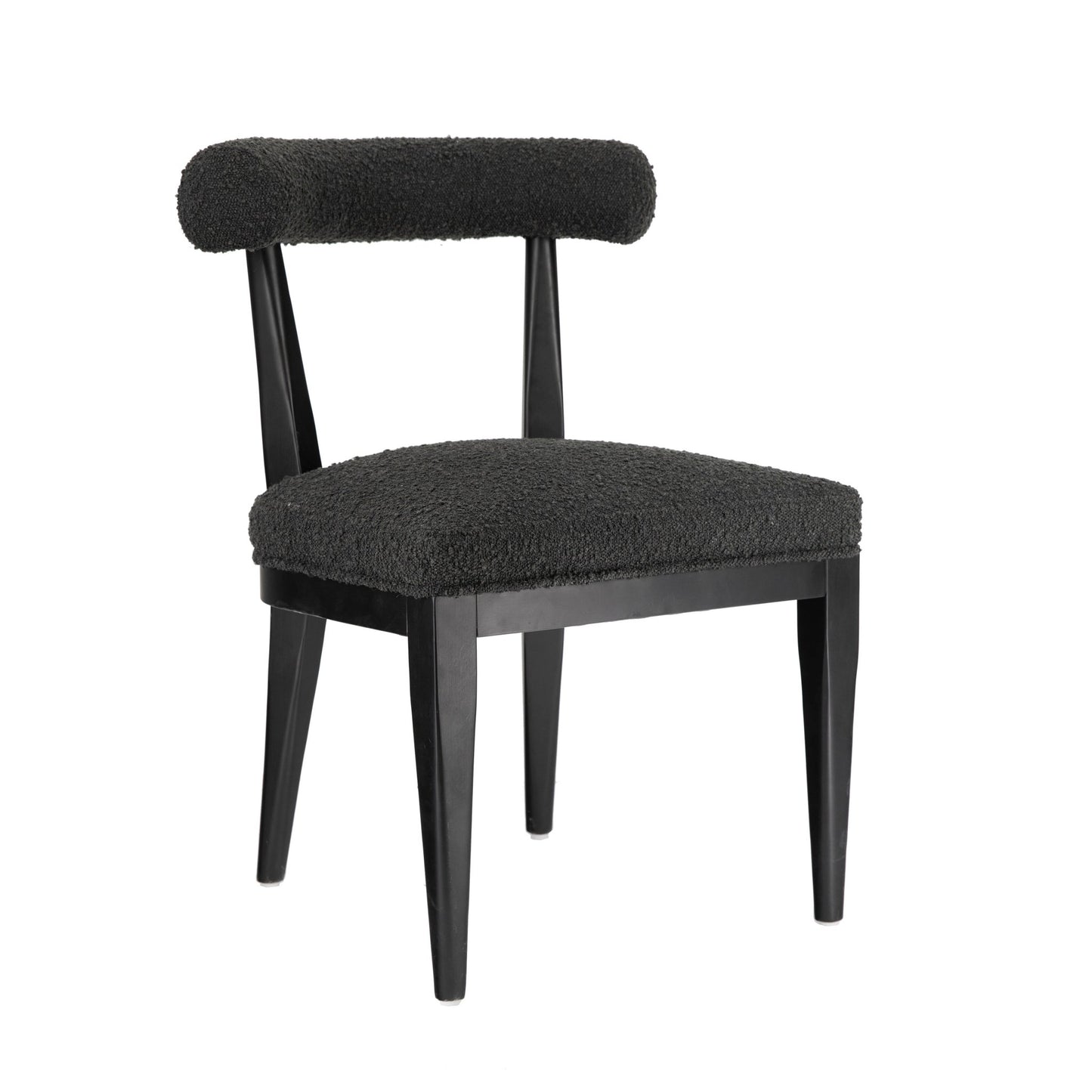 Palla Black Boucle Dining Chair - Skandi London
