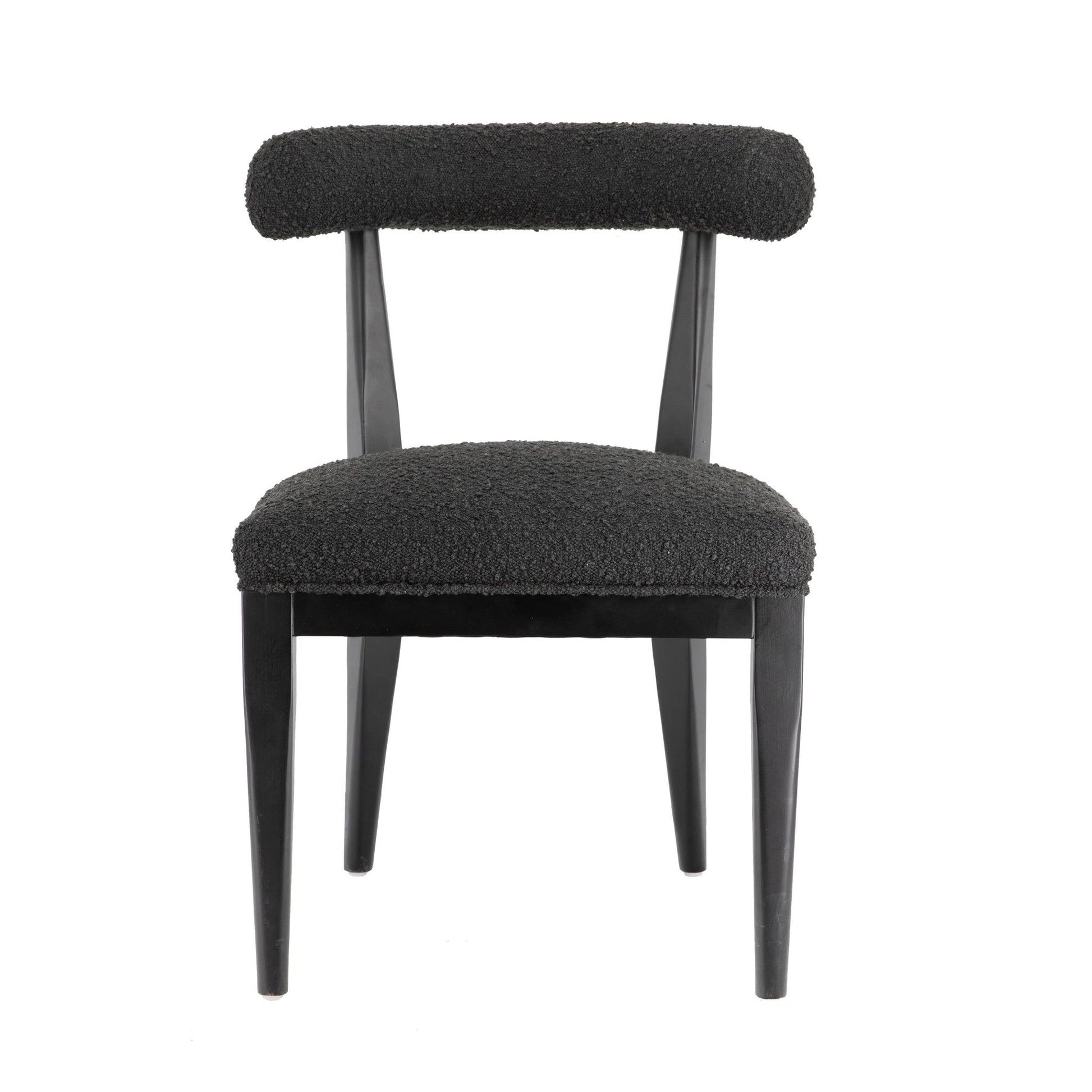 Palla Black Boucle Dining Chair - Skandi London