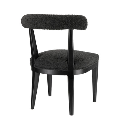 Palla Black Boucle Dining Chair - Skandi London