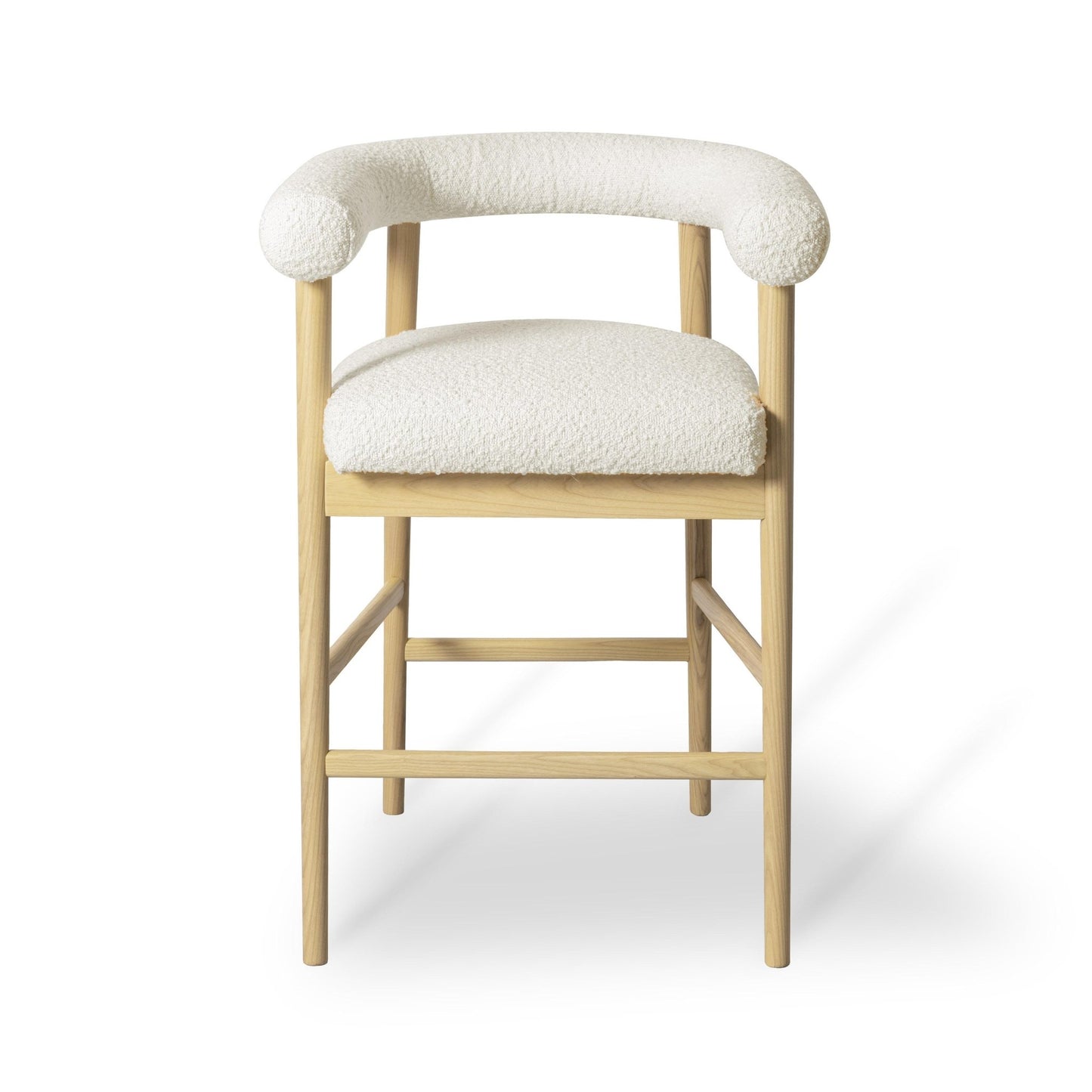 Spara Cream Boucle Counter Stool - Skandi London