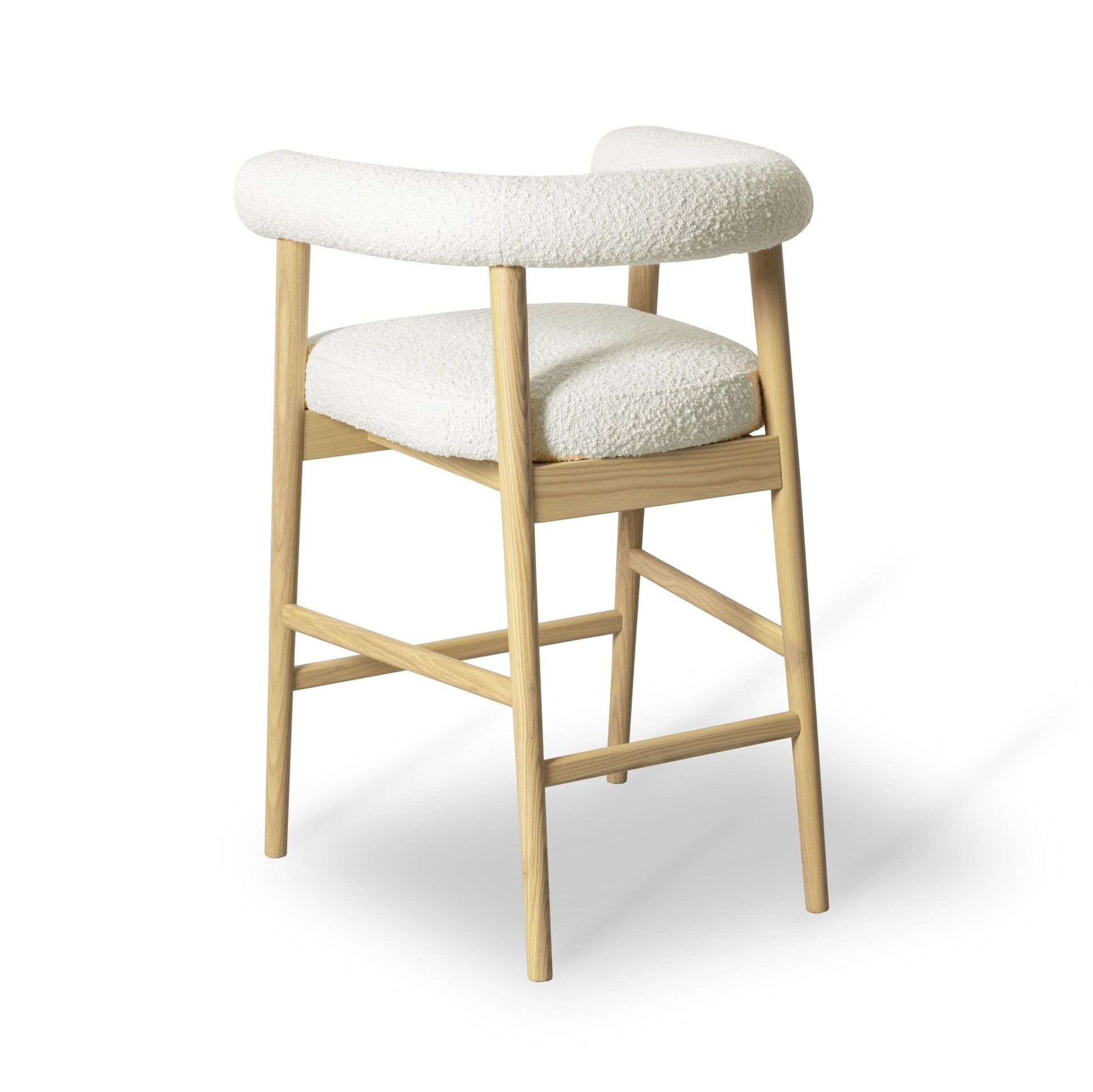 Spara Cream Boucle Counter Stool - Skandi London