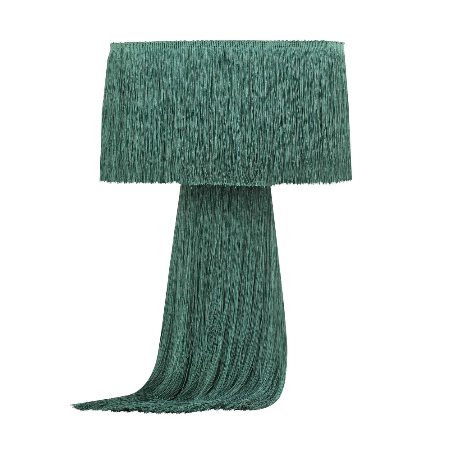 Atolla Emerald Tassel Table Lamp - Skandi London