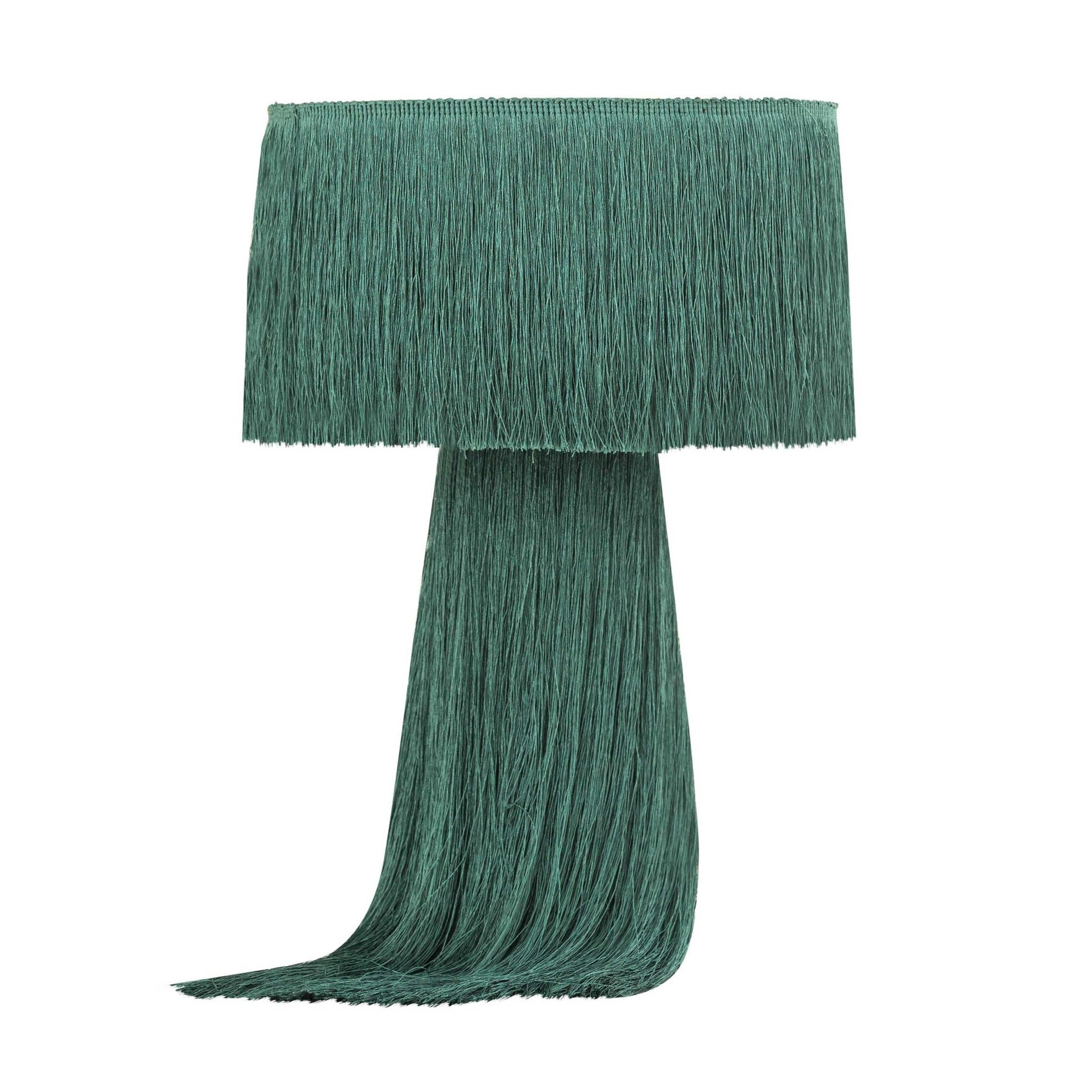 Atolla Emerald Tassel Table Lamp - Skandi London