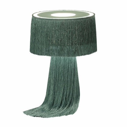 Atolla Emerald Tassel Table Lamp - Skandi London