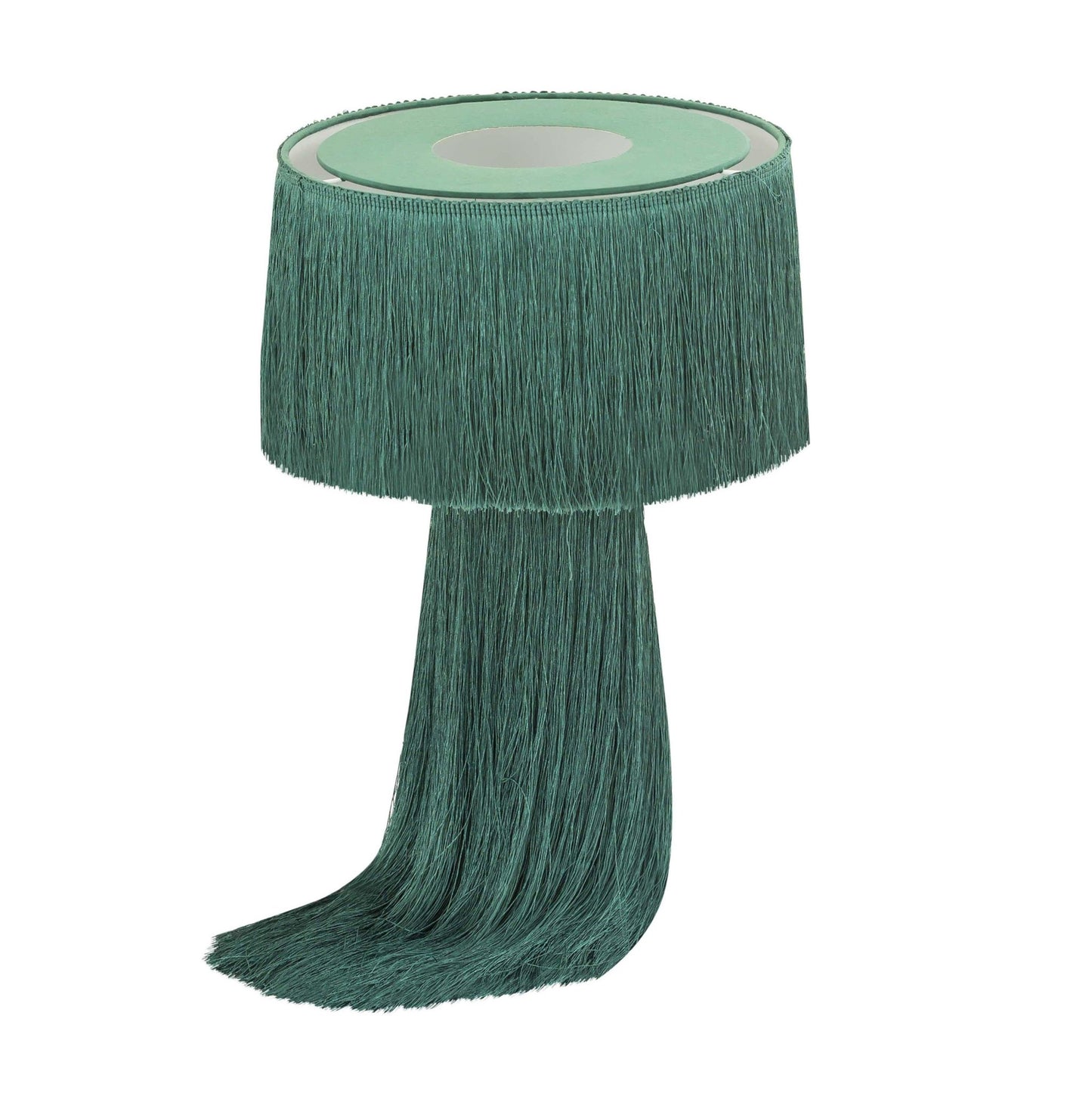 Atolla Emerald Tassel Table Lamp - Skandi London