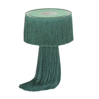 Atolla Emerald Tassel Table Lamp - Skandi London
