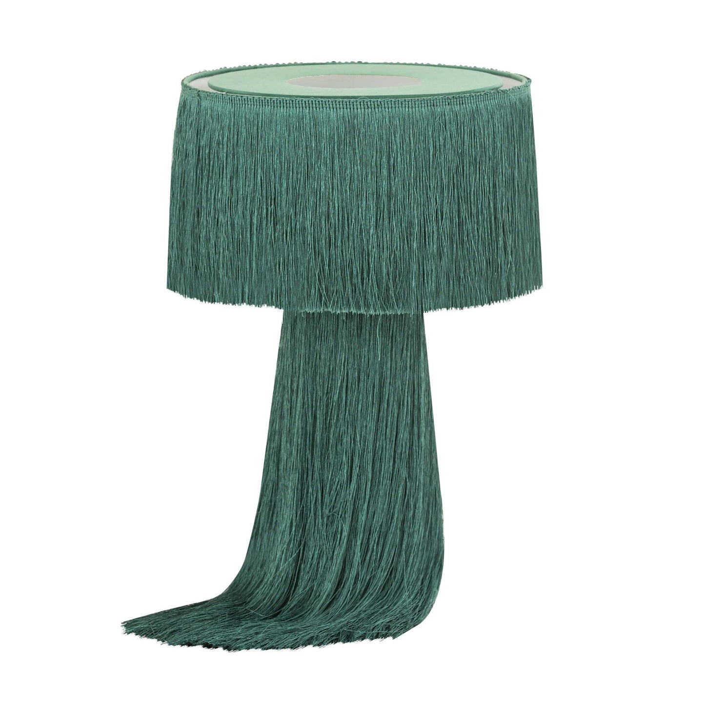 Atolla Emerald Tassel Table Lamp - Skandi London