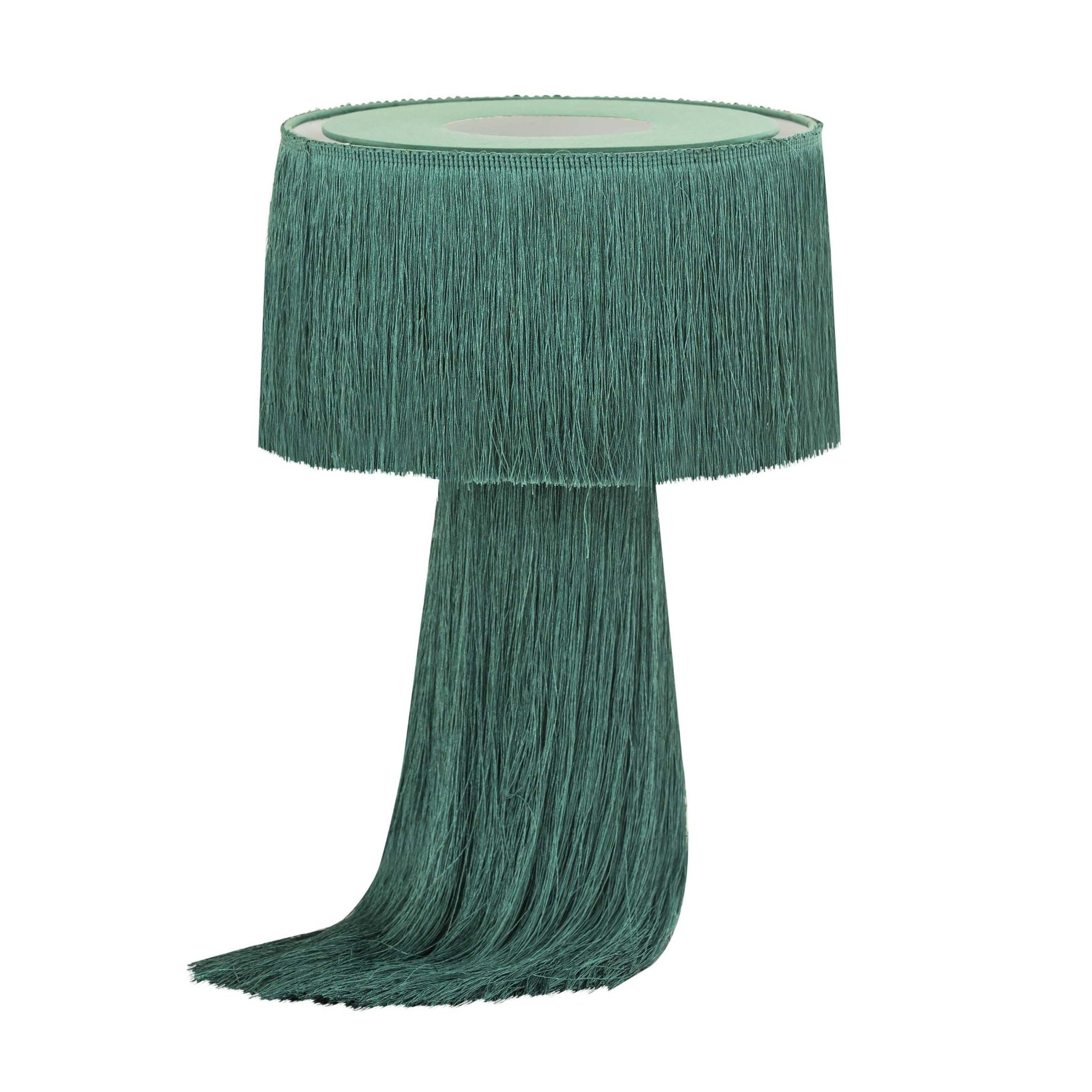 Atolla Emerald Tassel Table Lamp - Skandi London