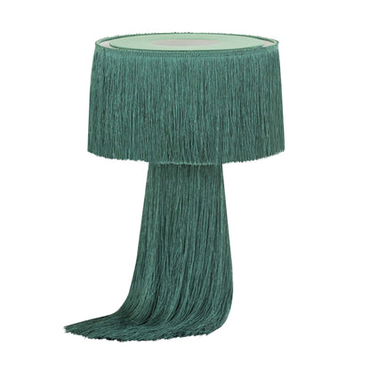 Atolla Emerald Tassel Table Lamp - Skandi London